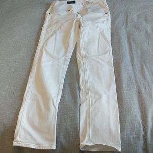 Maternity white jeans from Jcrew